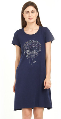 SOIE Women Nightshirts(Blue)