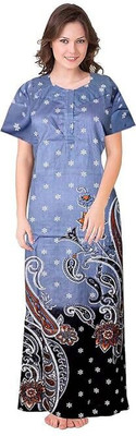 Bajrang Enterprises Women Nighty(Blue)