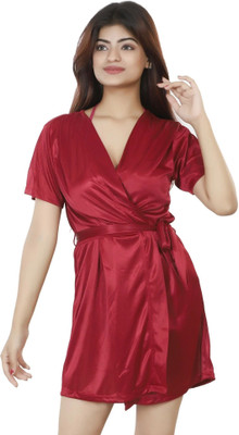 Nivcy Women Robe(Maroon)