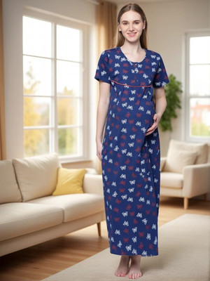 Kryptic Women Nighty(Blue)