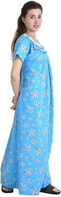 LDHSATI Women Nighty(Blue)