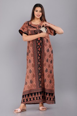 MKF Women Nighty(Brown)