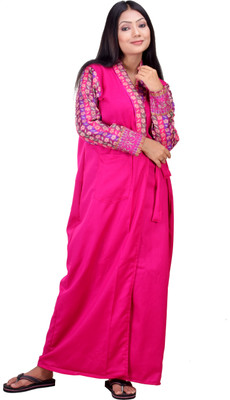 CLYMAA Women Robe(Pink)
