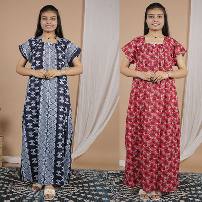 Ganpati Enterprises Women Nighty(Red)