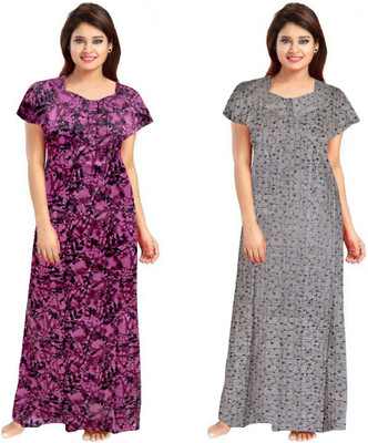 LA fashion Women Nighty Set(Multicolor)