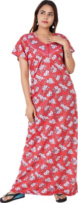 BHOOMI Women Nighty(Red)