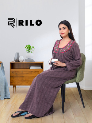 RILO Women Nighty(Brown)