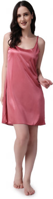 AR STYLES Women Nighty(Pink)
