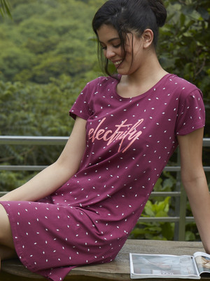 ZEYO Women Nightshirts(Purple)