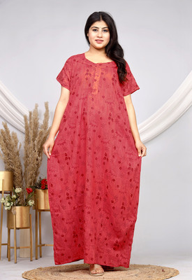 Hans Craft And Art Women Nighty(Multicolor)