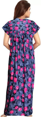 VRSU Women Nightdress(Multicolor)