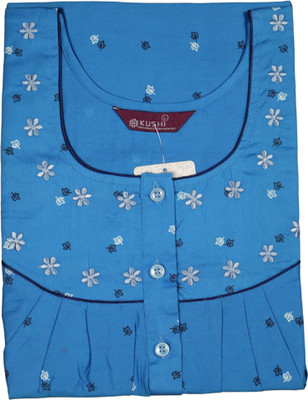 kushinights Women Nighty(Red)
