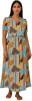 Juana Women Maternity/Nursing Nighty(Multicolor)