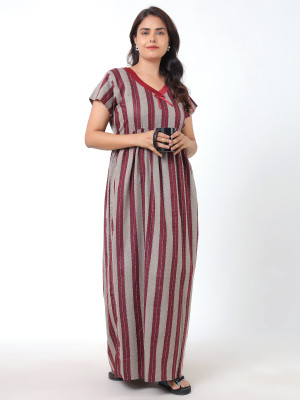 SHARSTI Women Nighty(Dark Blue)