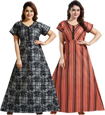 Nighty King Women Nighty(Multicolor)