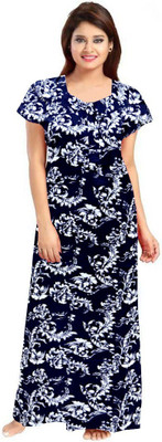 Navya Silvar Women Nighty(Multicolor)