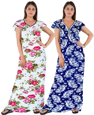 MSA Women Nighty(Pink, Blue)