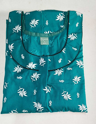 Dijeem Women Nighty(Multicolor)