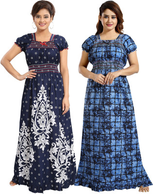 Nighty King Women Nighty(Multicolor)