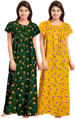 Shunit creation Women Nighty Set(Multicolor)