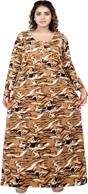 Balnce Collection Women Nighty(Multicolor)