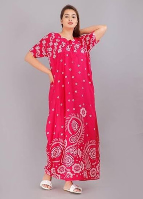 Bajrang Enterprises Women Nighty(Pink)
