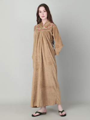 ABACADA'S GAJAB Women Nighty(Brown)