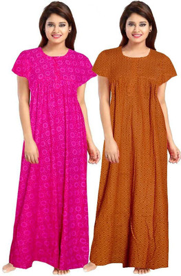 KBNBJ Women Nighty(Pink)