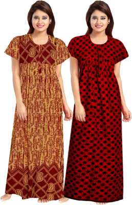 Maatoshri fashion Women Nighty(Multicolor)