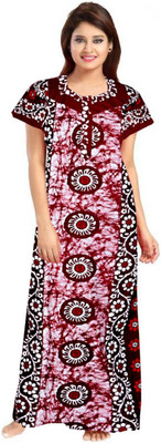 SINDHU ENTERPRISES Women Nighty(Multicolor)