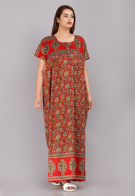 Parth Fashion Women Nighty(Multicolor)