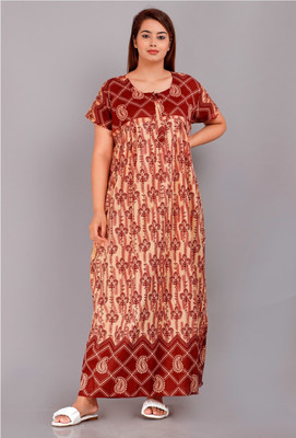 SHREE NAND CREATION Women Nighty(Multicolor)