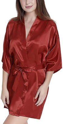 CELOSIA Women Robe(Maroon)