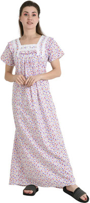 LDHSATI Women Nighty(Pink)