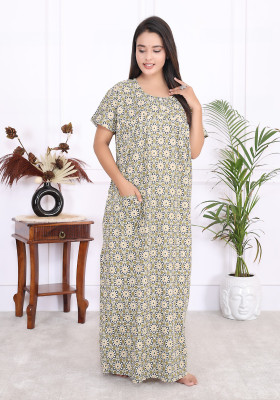Toomley Women Nighty(Grey)