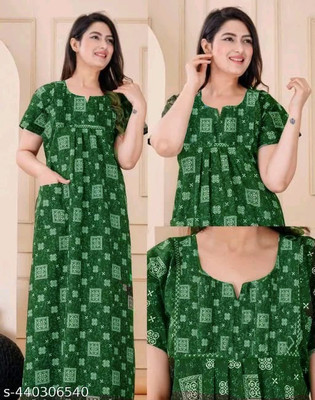 DEEPALI CREATION Women Nighty(Maroon)