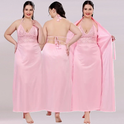 XPIOX Women Robe(Pink)