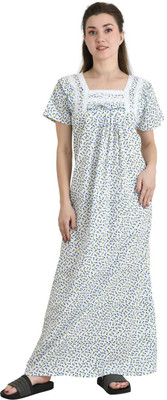 LDHSATI Women Nighty(Green)