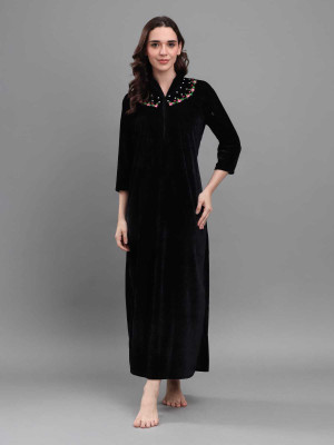 MDA Women Nighty(Black)
