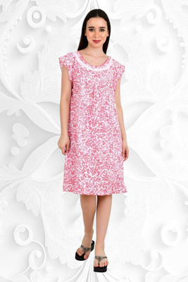 LDHSATI Women Nighty(Pink)
