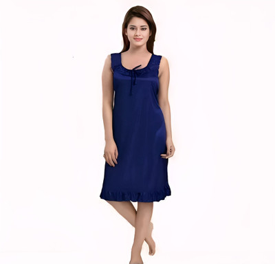 Shikwa Women Nighty Set(Blue)