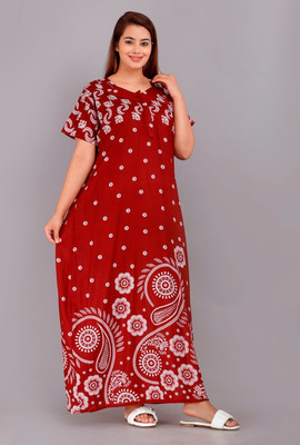 MFFD Women Nighty(Maroon)