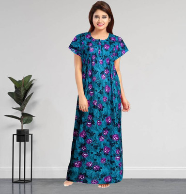 Khushi Print Women Nighty(Multicolor)
