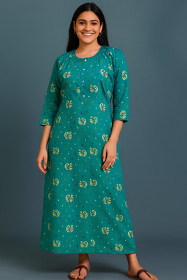 Prodip Creation Women Nighty with Robe(Light Green)