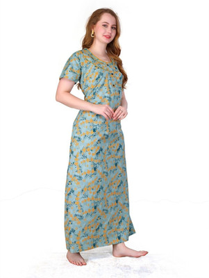 AVEERA Women Nighty(Light Blue)