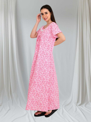 LDHSATI Women Nighty Set(Multicolor)