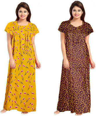 LA fashion Women Nighty Set(Multicolor)