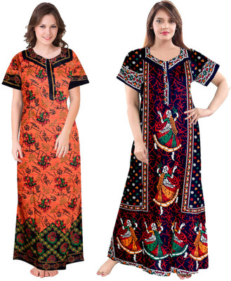 Shri Janki Saree Women Nighty(Multicolor)