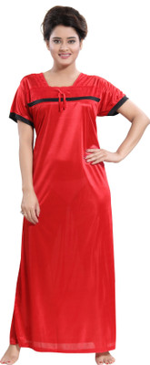 SHOPPING STATION Women Nighty(Red)
