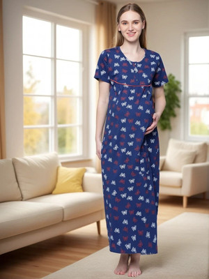 Kryptic Women Nighty(Multicolor)